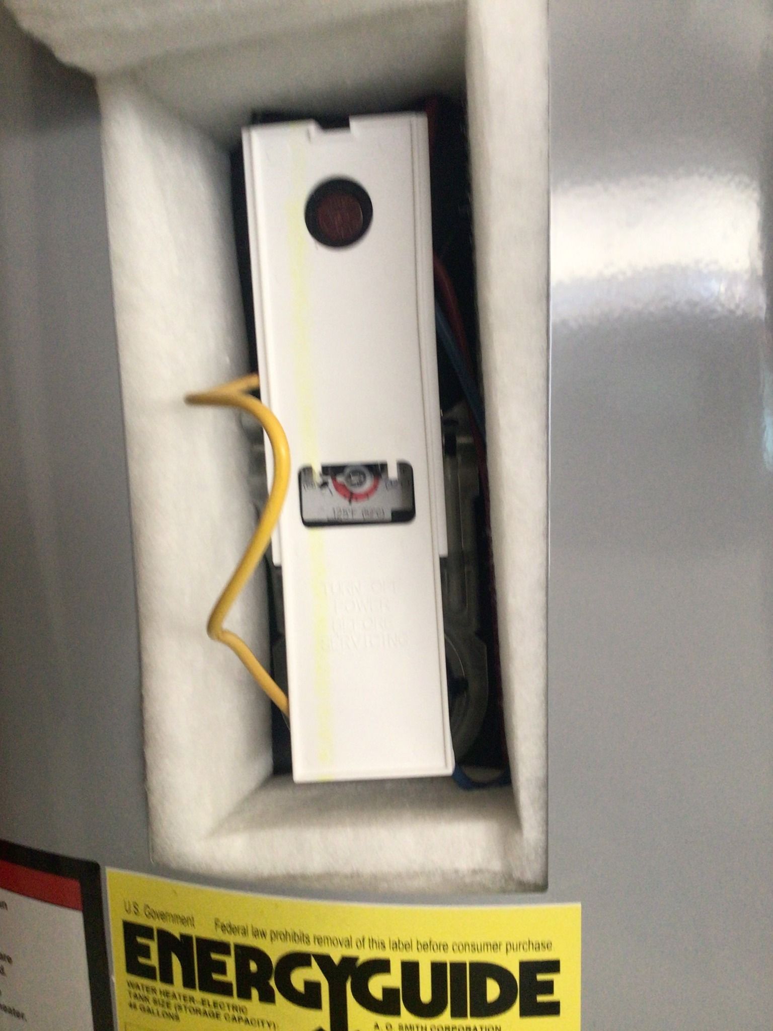 A box with an energyguide label on it