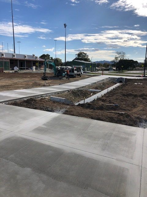 Concrete Walkway Being Built In The Park — Tuscany Concreting In Whitsundays, QLD