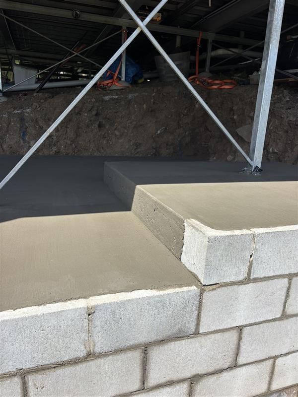 Construction Of A Residential House With Scaffold Steel  — Tuscany Concreting In Airlie Beach, QLD