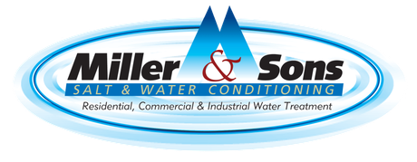 a logo for miller & sons salt & water conditioning