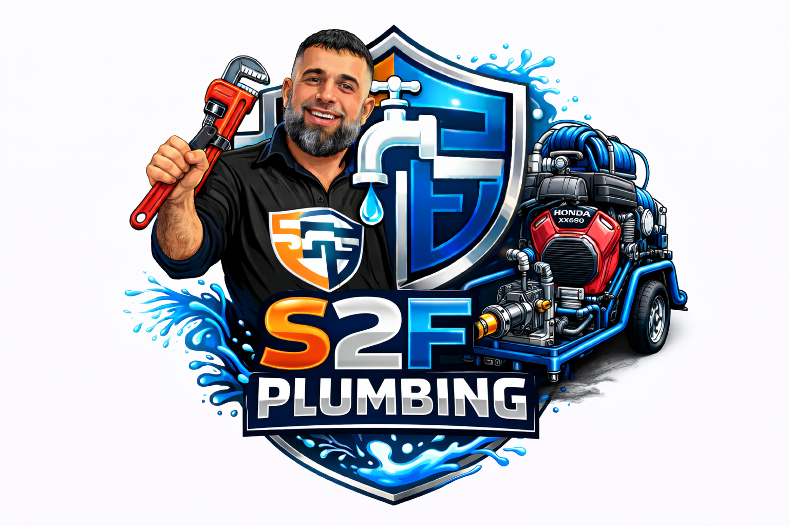 Plumbing Pipes in a Dirt Trench Next to a Brick Wall and Wooden Fence — Start 2 Finish Plumbing in Yagoona, NSW