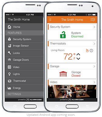 Home Security — Smart Phone By Alarm.com in Knoxville, TN
