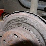 Brake Discs showing Uneven Wear