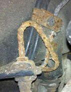 Corroded Brake Pipe