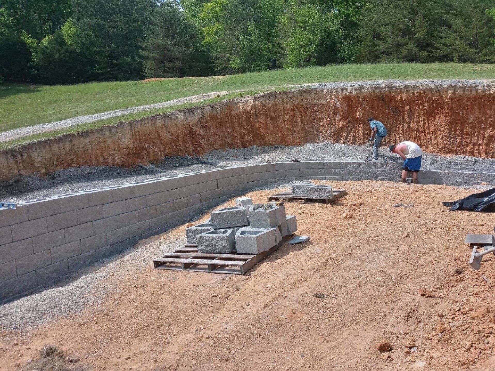 ETCRW crew working on site