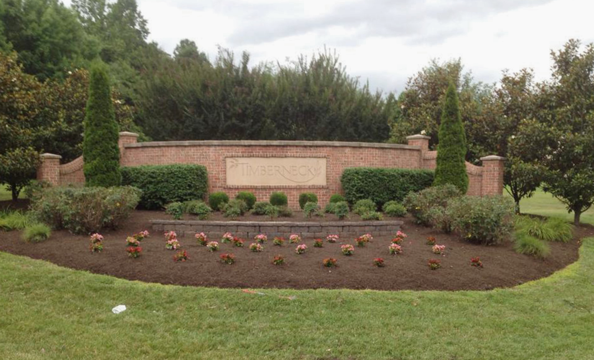 Honey Cove Commercial Landscaping Timberneck Subdivision