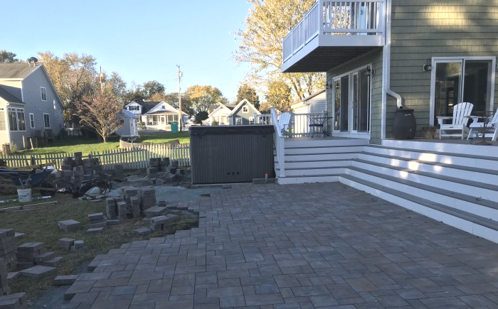 Hardscaped Patio - Solomons Island MD