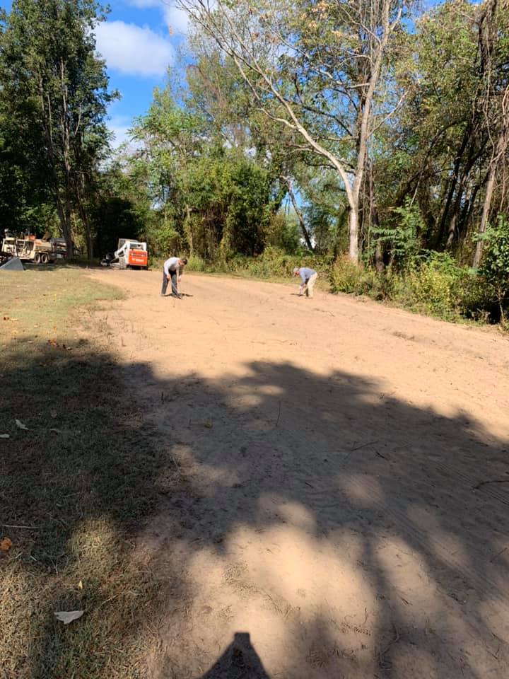 Hydroseed lawn in St. Leonard MD.