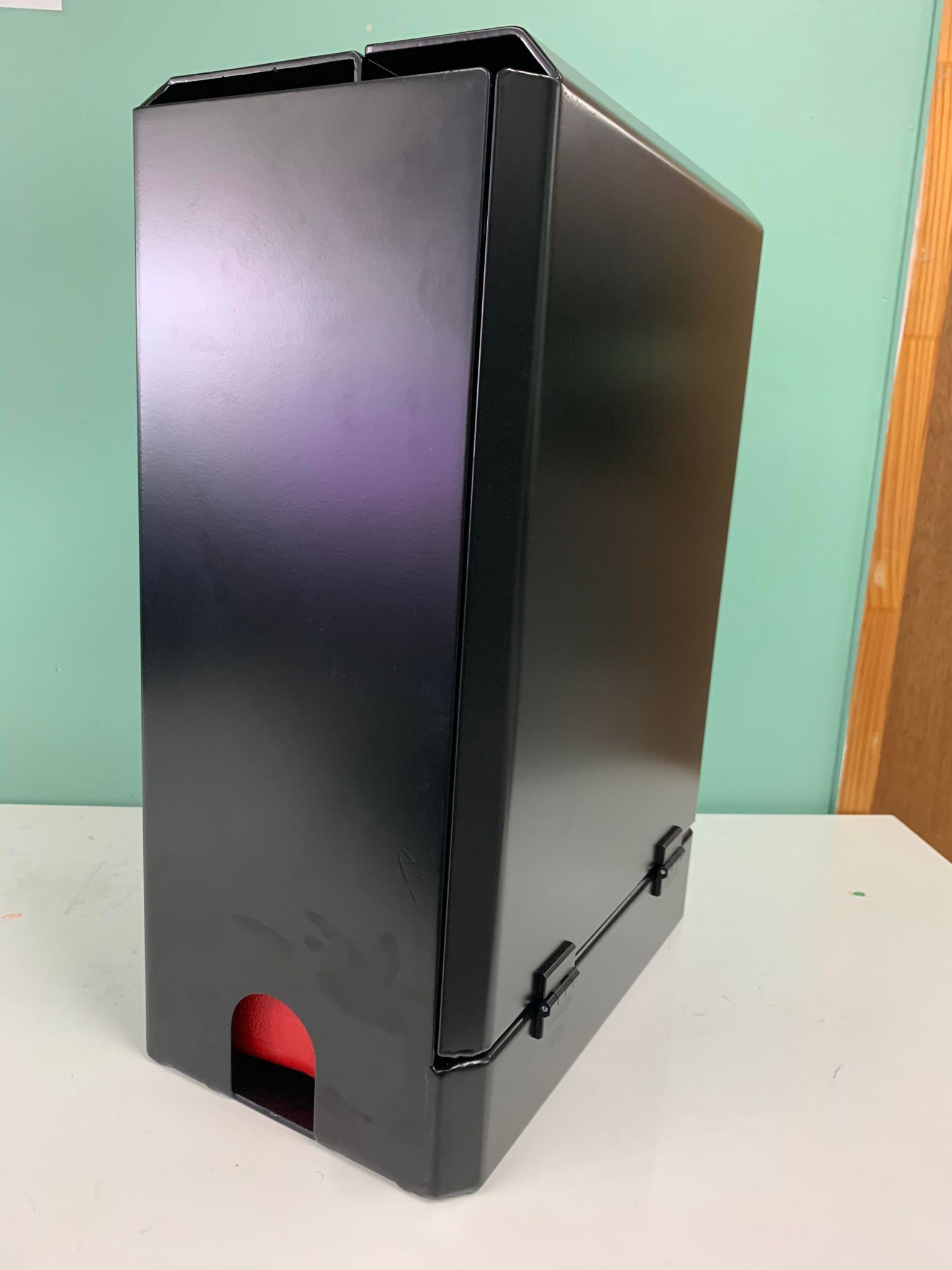 Black Card Storage Box on a White Surface — PT Canopy In Slacks Creek, QLD