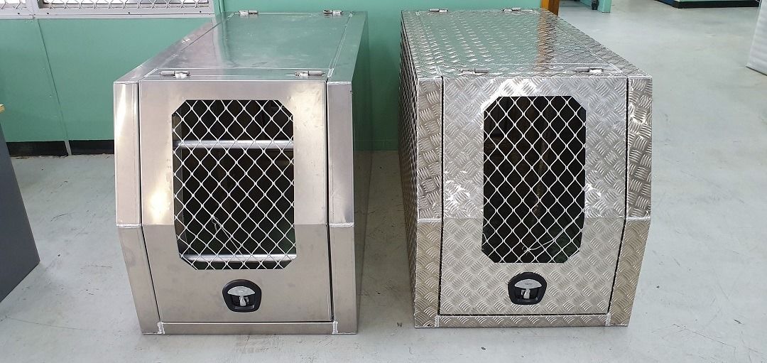 Two Metal Storage Boxes With Mesh-covered Openings — PT Canopy In Slacks Creek, QLD