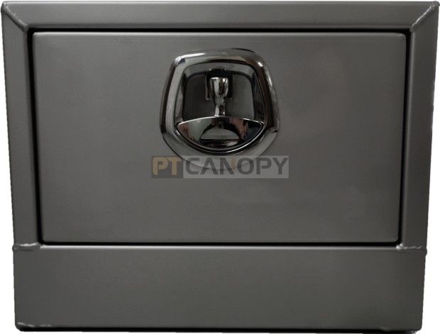 Silver Metal Toolbox With Chrome Latch — PT Canopy In Slacks Creek, QLD