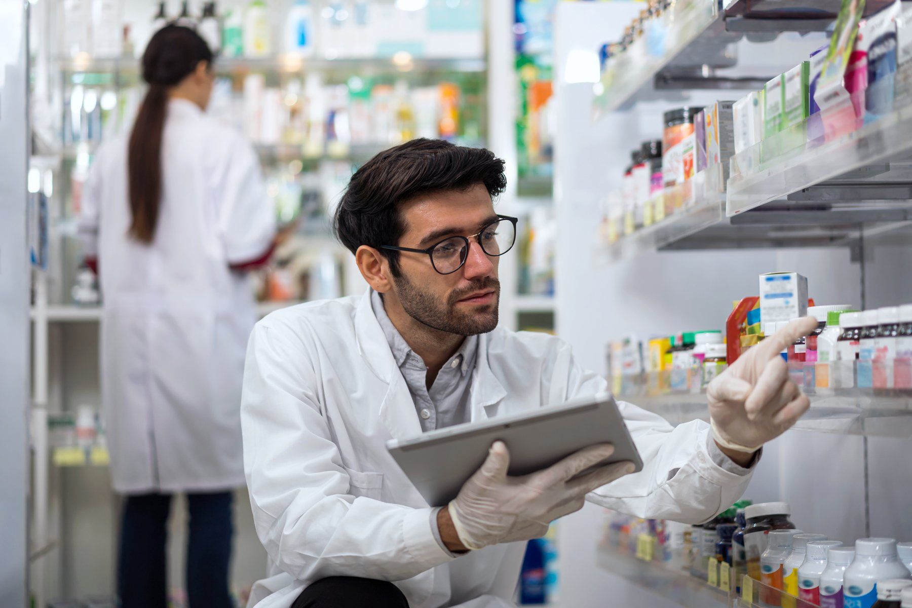 Pharmacist Checking Prescription — Arlington, TX — SFAHP
