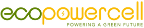 Een logo voor ecopowercell die een groene toekomst stimuleert