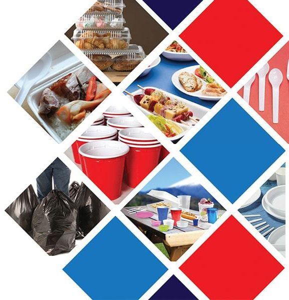 Un collage de diferentes tipos de alimentos y utensilios.