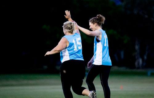 ladies playing rugby