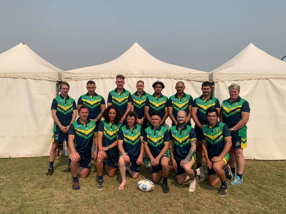 group of rugby players