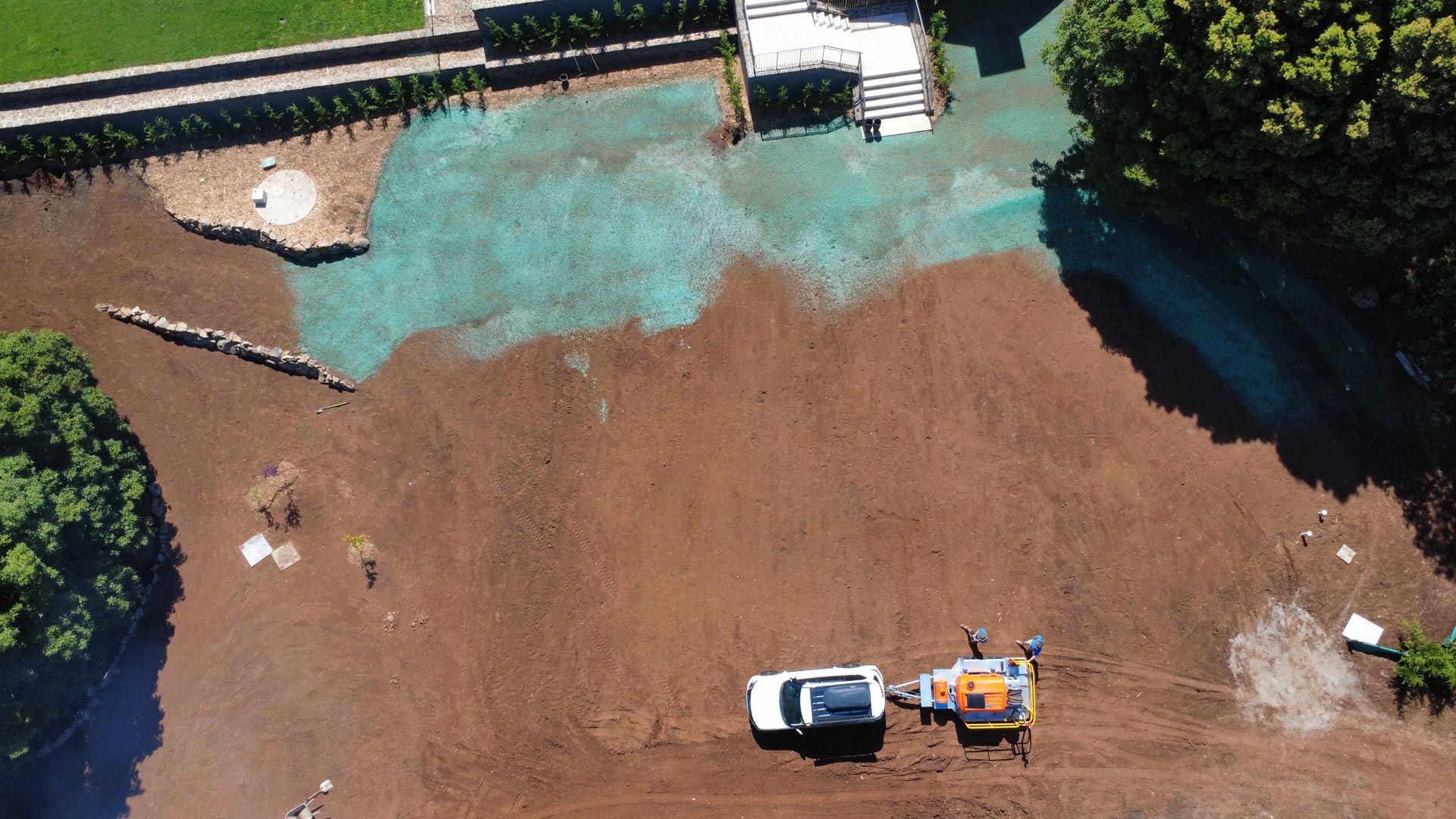 Hydromulching and erosion control