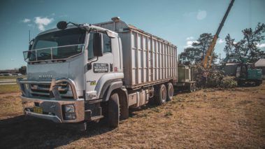 Big White Dump Truck — Central West NSW — OS Trees