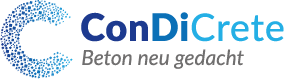 Logo von ConDiCrete – Beton neu gedacht in Blau und Grau
