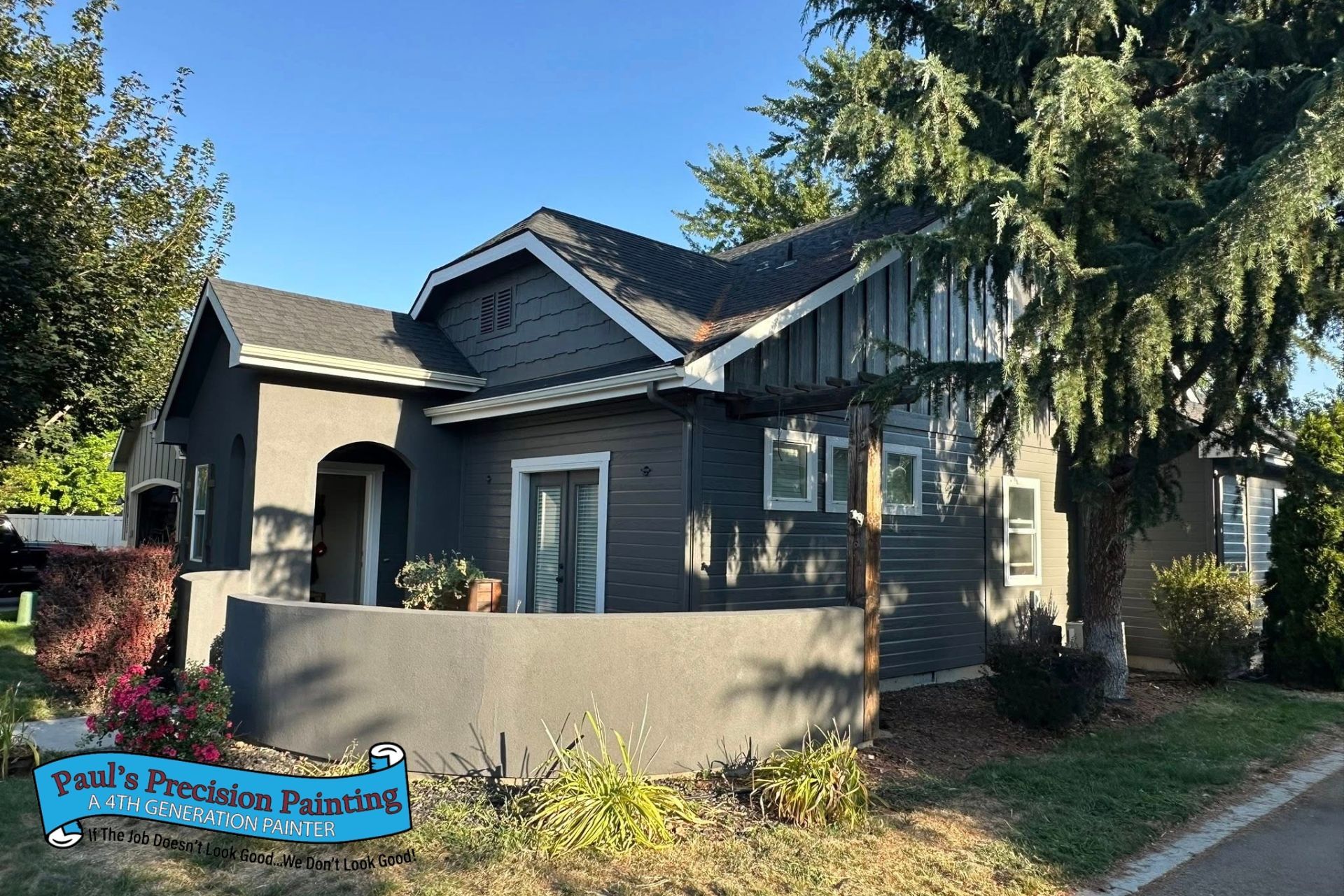After Repaint on Residential Home in Boise Idaho