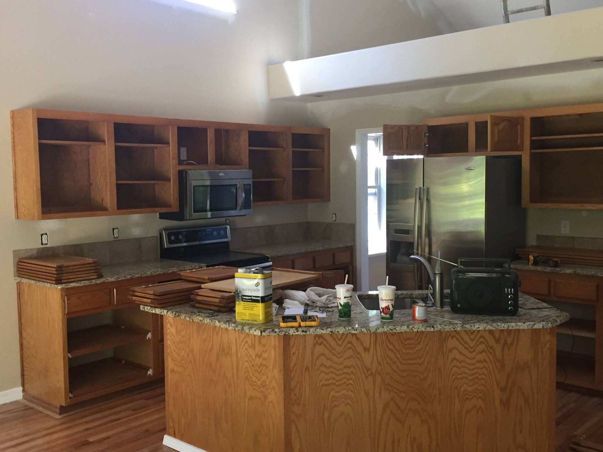 Cabinet Refinishing Before Picture : Boise ID