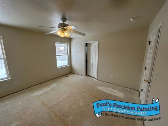 interior repaint in the boise area by Paul's Precision Painting