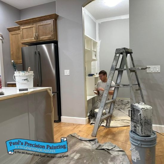 Cabinet Painting on this Interior Painting Project in Boise, ID