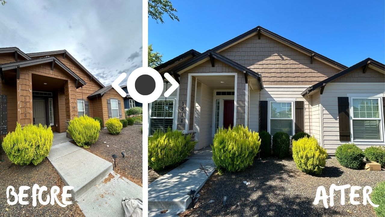 Before and After Exterior Painting in Boise Idaho