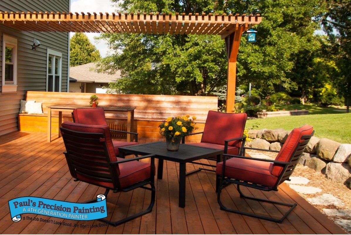 Stained and Sealed Deck and Outdoor Furniture in Boise Idaho - Paul's Precision Painting LLC