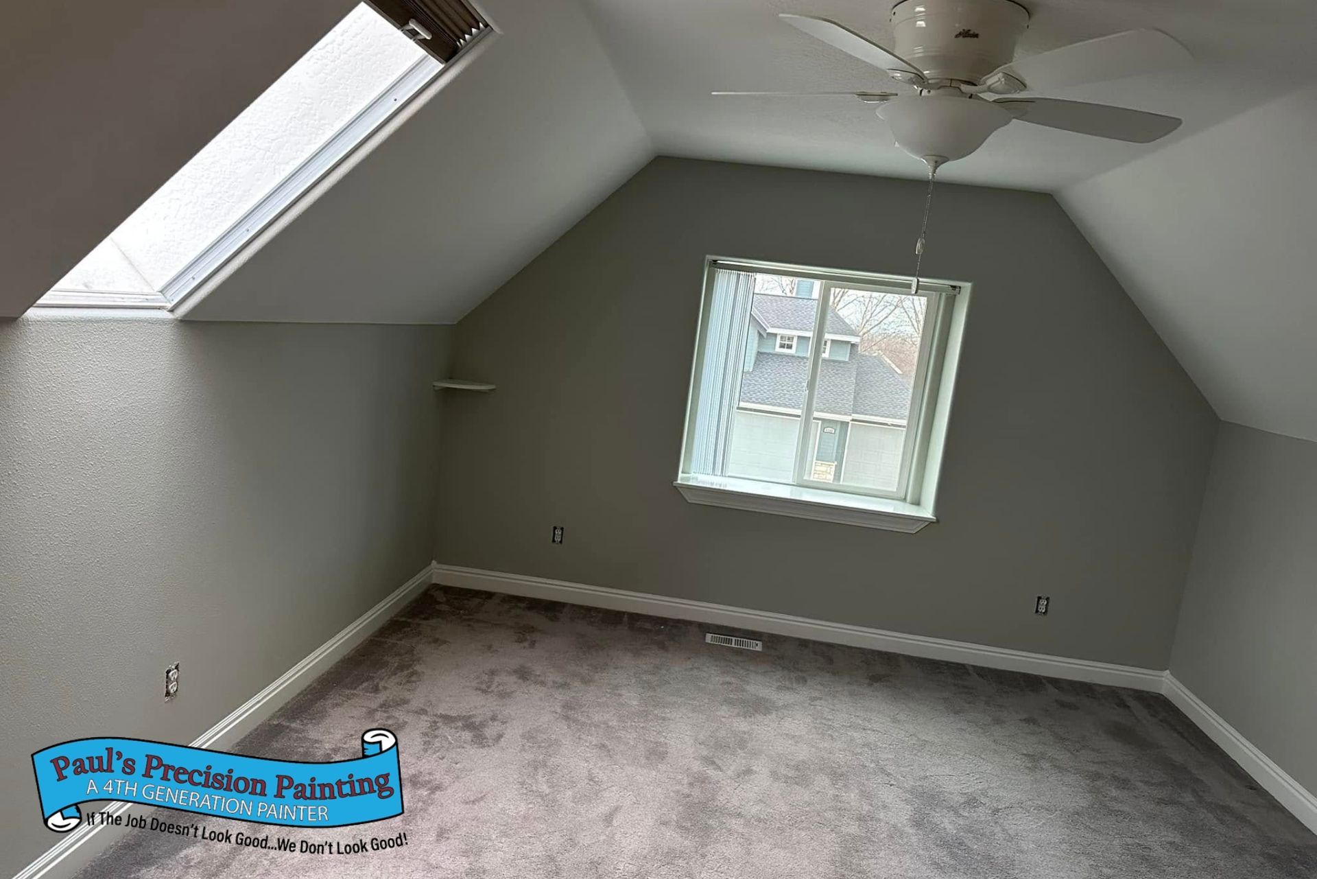 Finished Interior Painting Bedroom in Boise Idaho