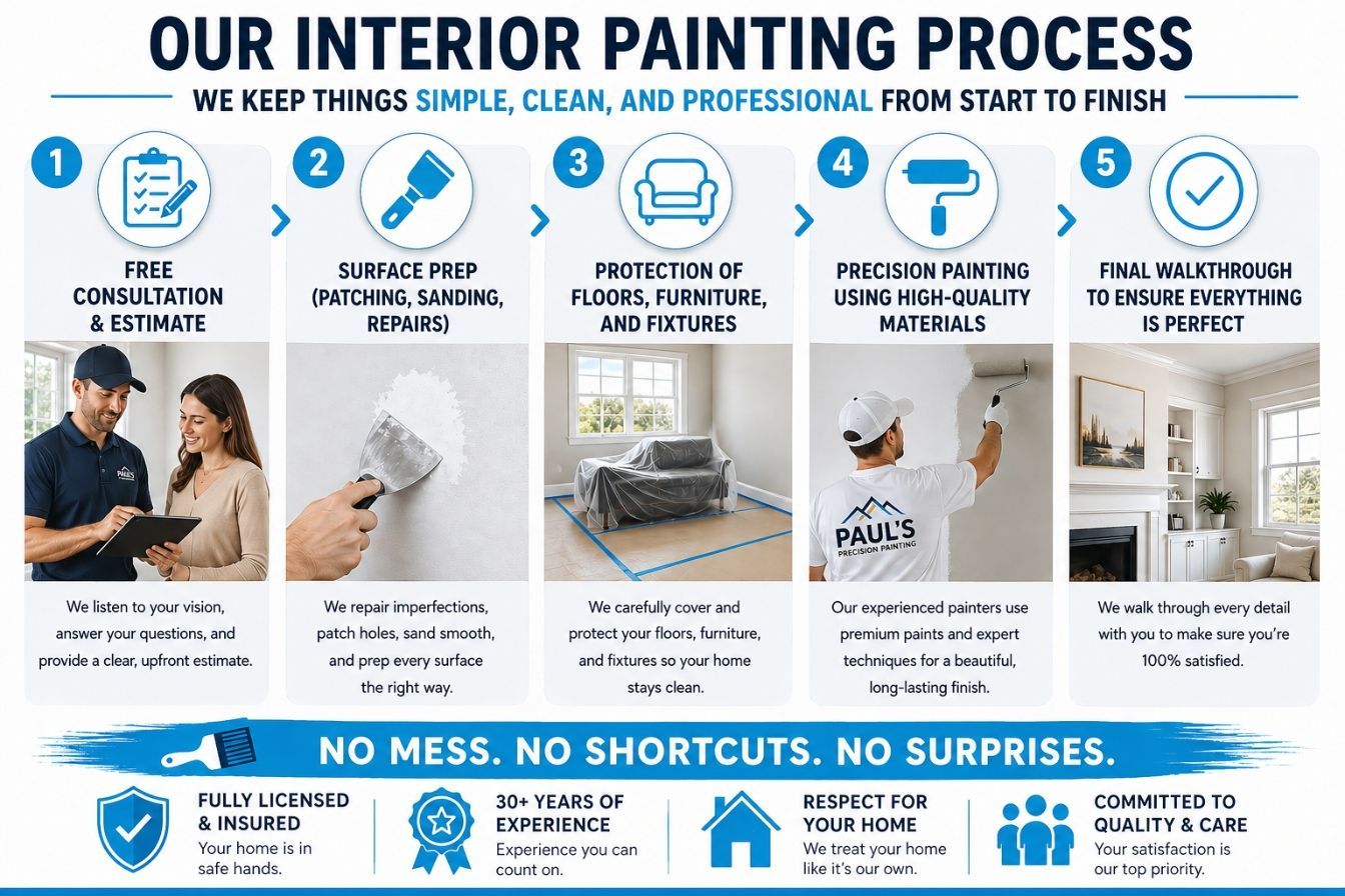 Interior Painting Process for Boise Idaho Painters