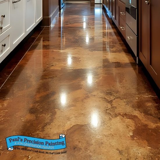 Metallic Epoxy Flooring in Boise Idaho - Paul's Precision Painting