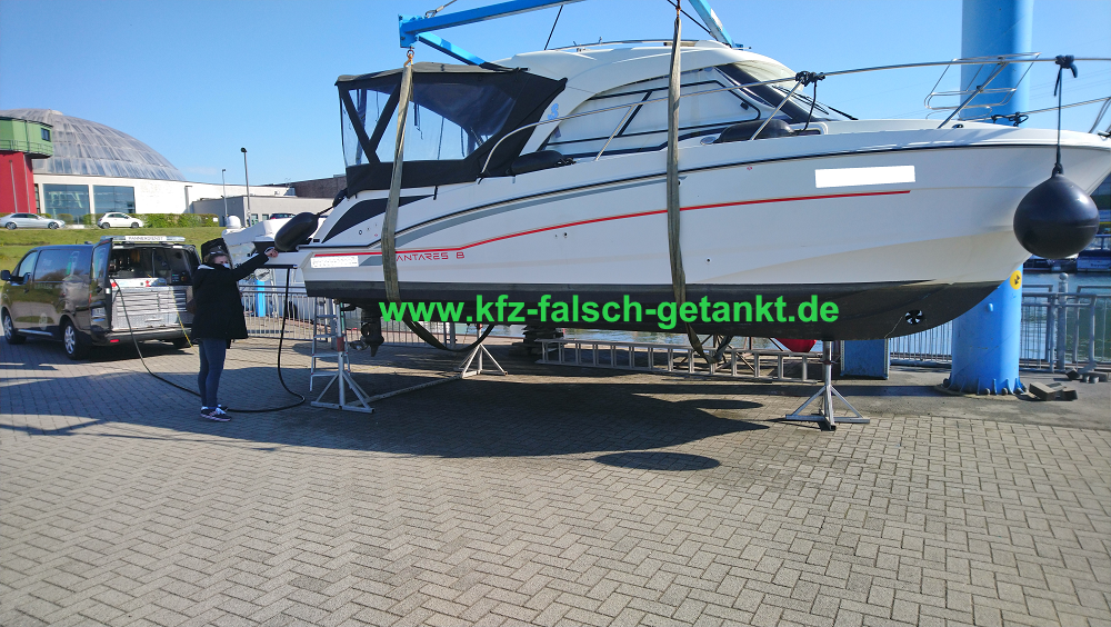 Boot falsch getankt
