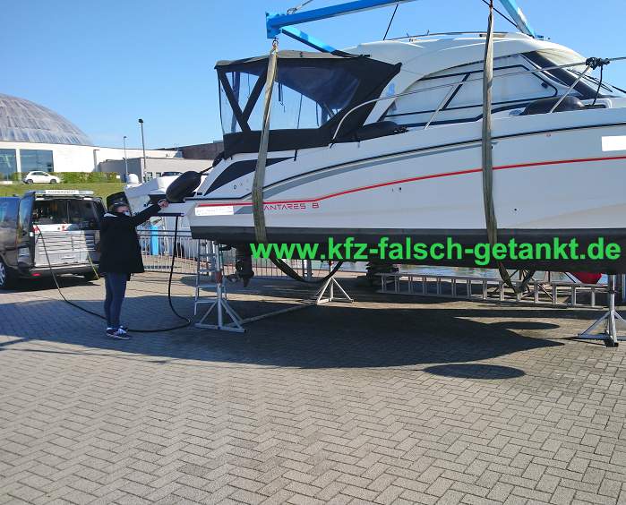 Boot falsch getankt