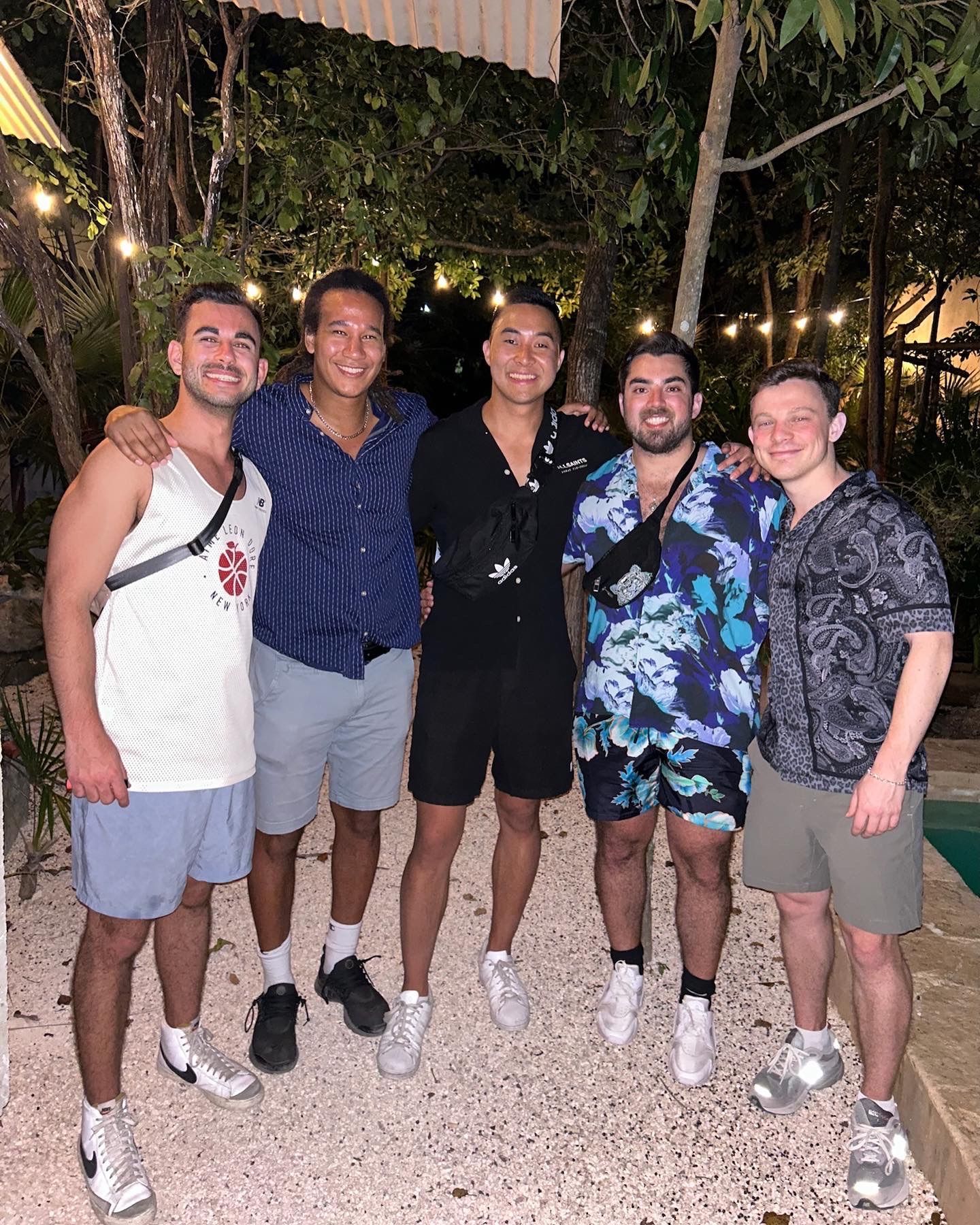 Jonathan and his friends in Tulum