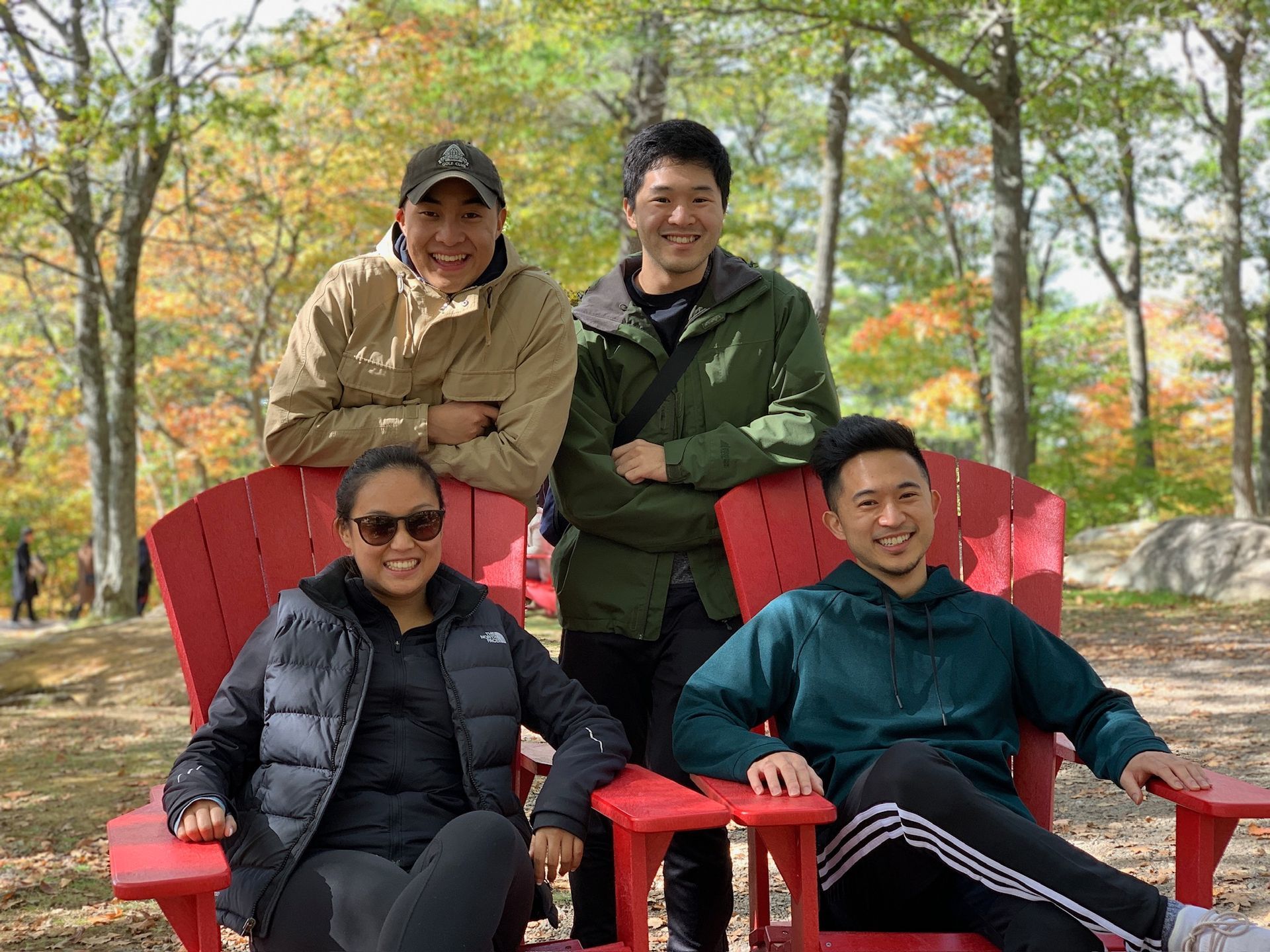 Jonathan & Megan and their cousins in Algonquin Park