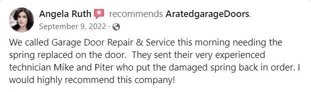 Angela ruth recommends arated garage doors on facebook.