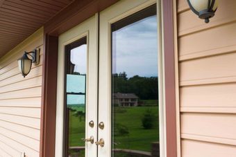 Double Door with Glass — Burlington, WI — Mather’s Improvement Service LTD