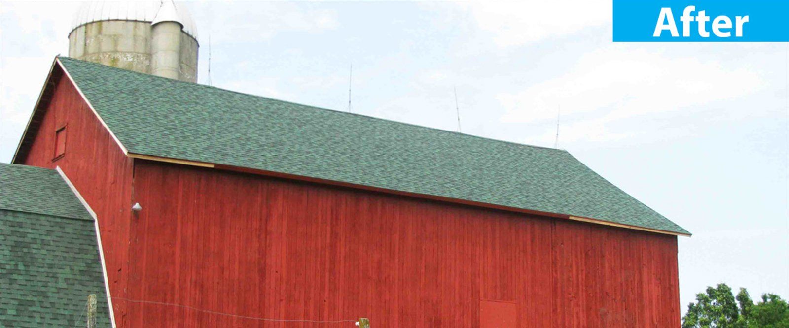 After Barn Re-Roof — Burlington, WI — Mather’s Improvement Service LTD