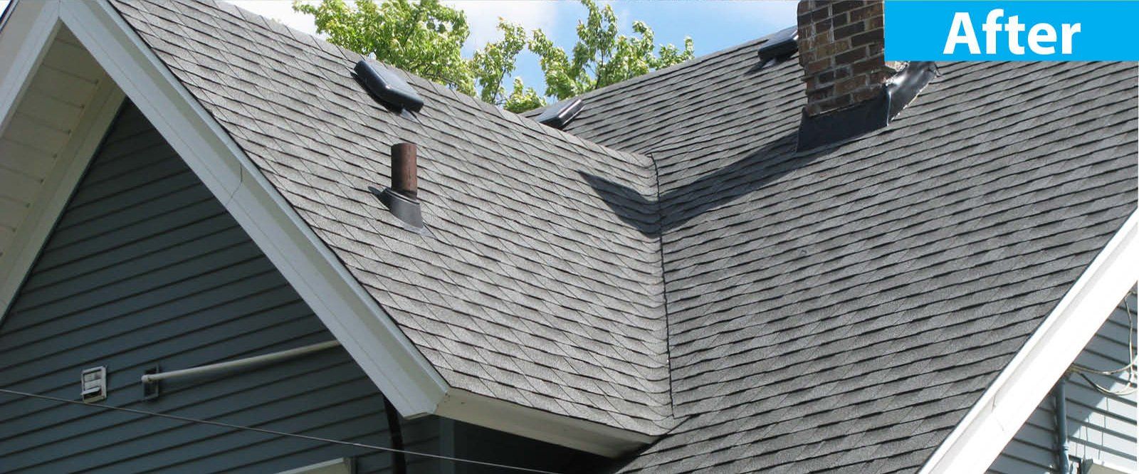 After Damaged Asphalt Roof — Burlington, WI — Mather’s Improvement Service LTD