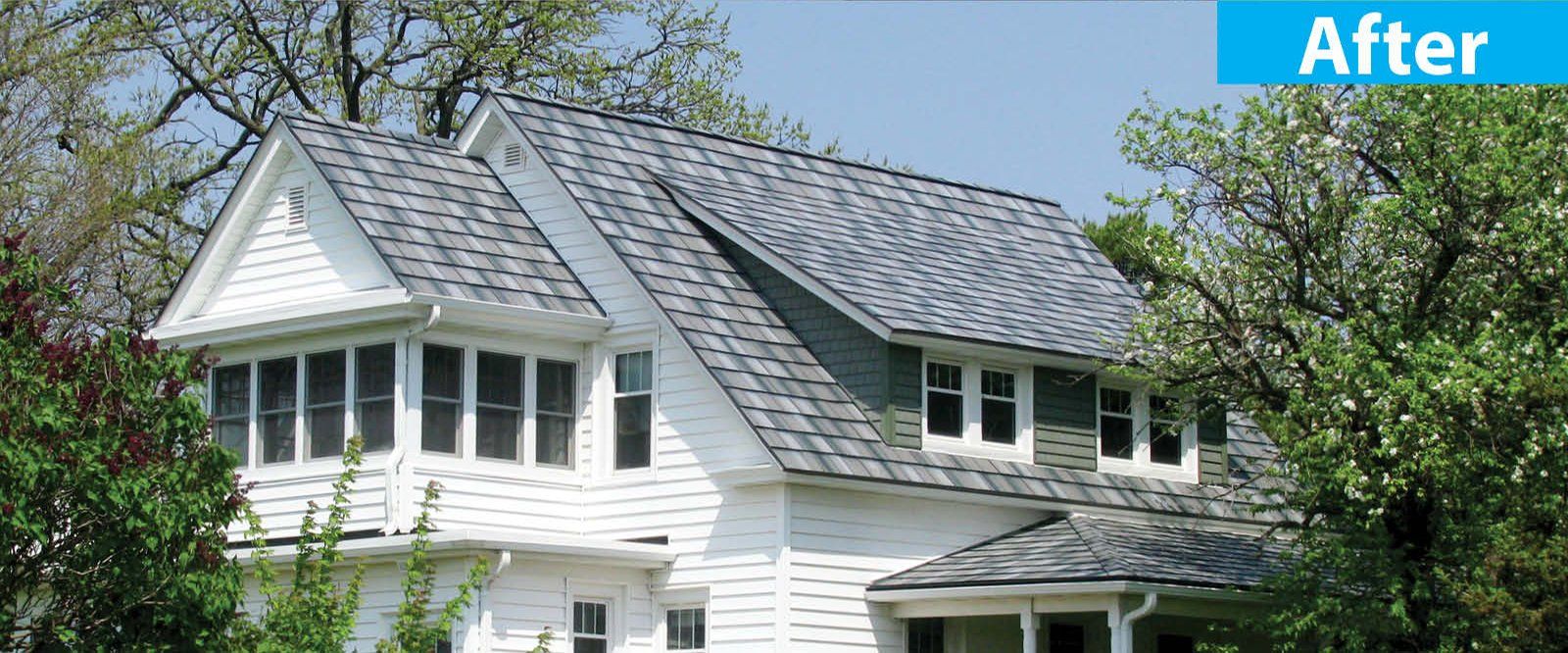 After Gray Metal Roof — Burlington, WI — Mather’s Improvement Service LTD