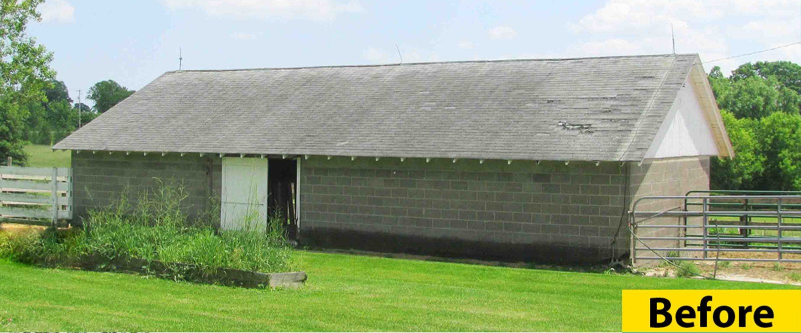 Before Farm Re-Roof — Burlington, WI — Mather’s Improvement Service LTD