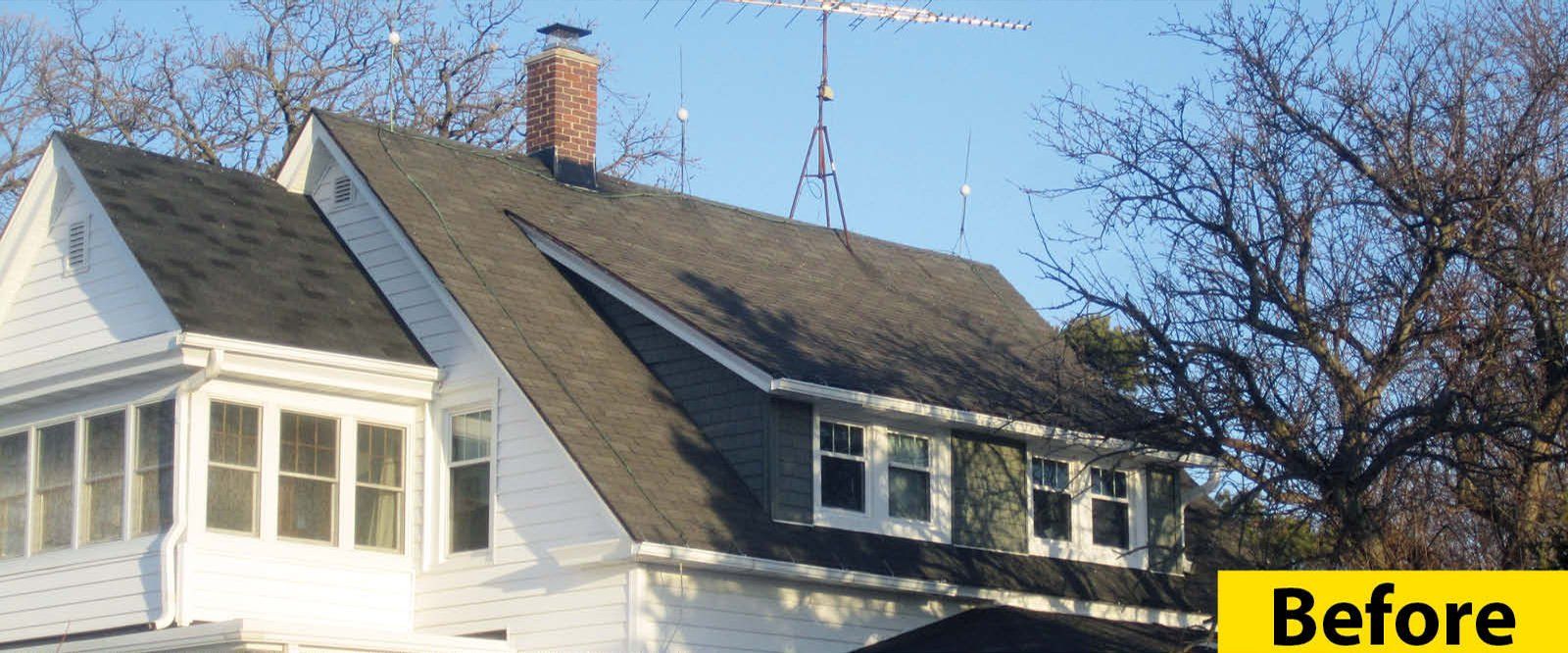 Before Gray Metal Roof — Burlington, WI — Mather’s Improvement Service LTD