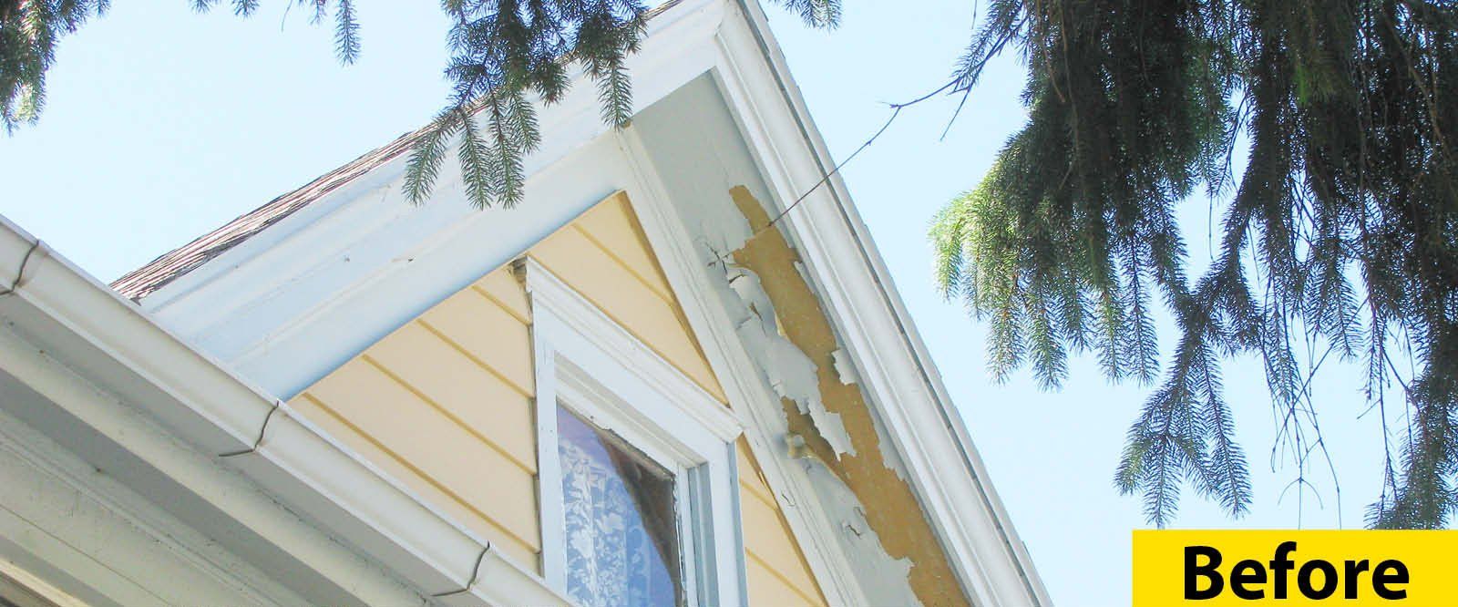 Before Residential Soffit — Burlington, WI — Mather’s Improvement Service LTD