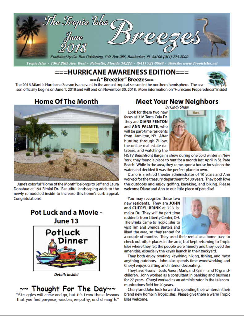 Breezes Newsletter Image