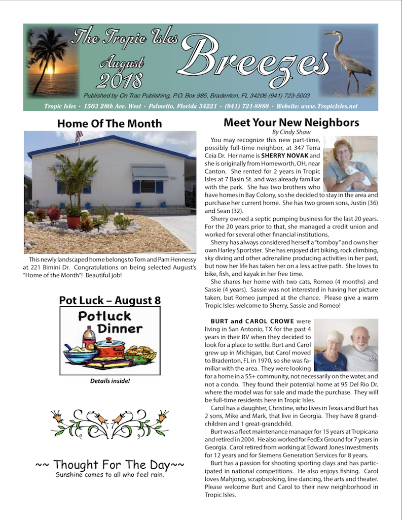 Breezes Newsletter Image