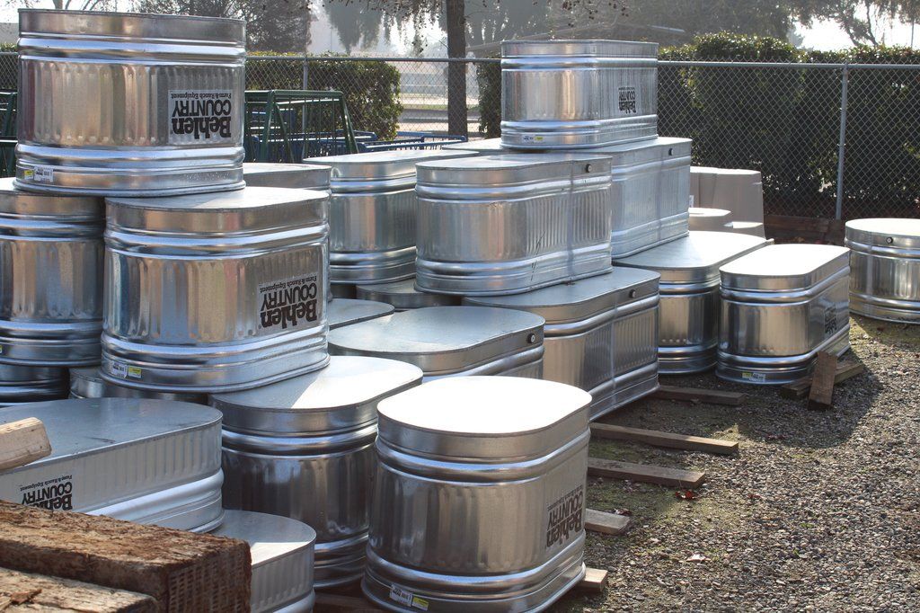 Stainless Tubs — Escalon, CA — Escalon Feed & Supply
