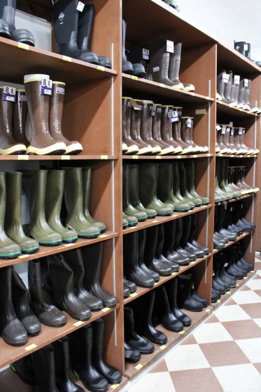 Shelf of Boots — Escalon, CA — Escalon Feed & Supply