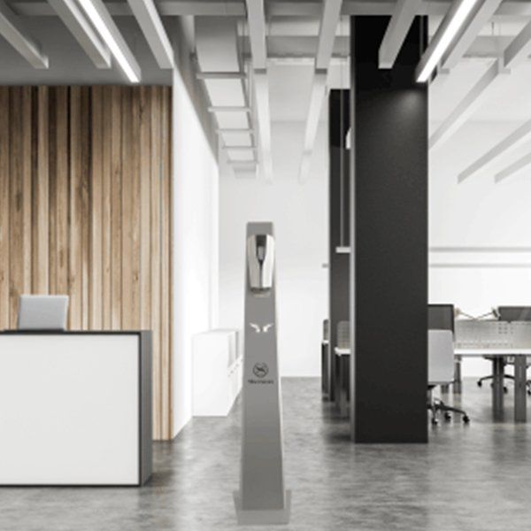 COVID TOWER beim Empfang