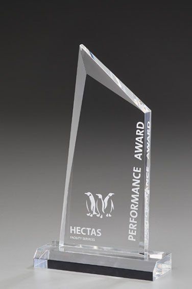 trophée transparent en bié